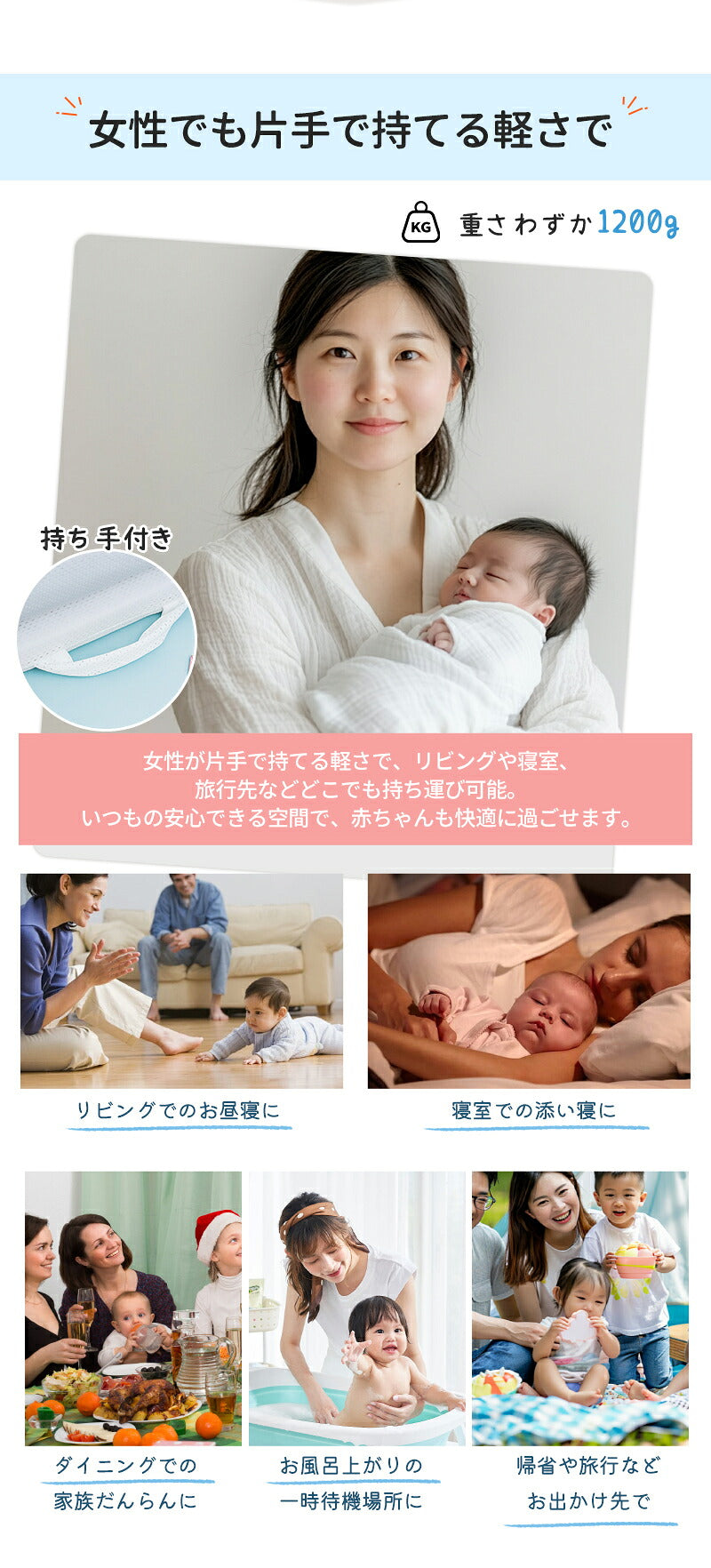 ベビーベッド 赤ちゃん ベッドインベッド ベビー コンパクト 転落防止 新生児 持ち運び 添い寝 軽量 洗濯可能 寝返り防止 布団 ベッドイン 寝返り防止クッション 添い寝 ベッド 長く使える 出産祝い ギフト 女の子 男の子 可愛い