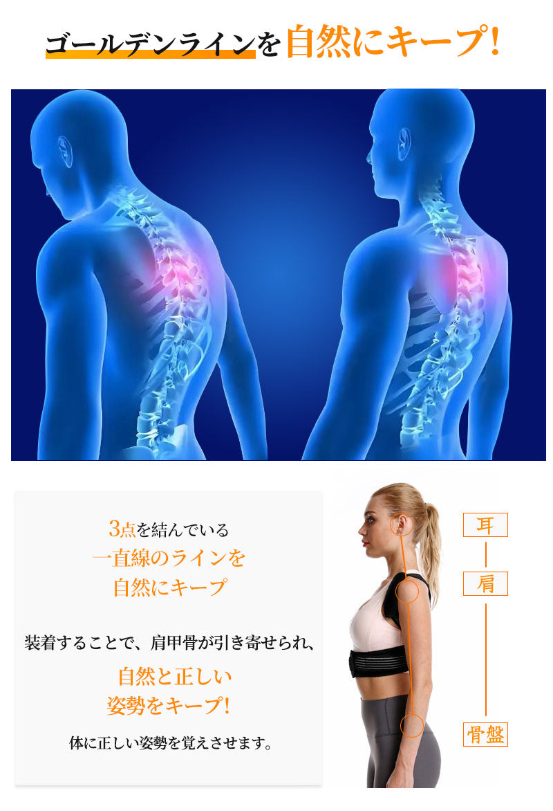 サポーター 背筋 姿勢サポーター 猫背 姿勢ベルト 美姿勢 背筋ベルト 巻き肩 男性 子供 姿勢矯正ベルト 猫背矯正ベルト ねこ背 矯正 背筋矯正ベルト 猫背サbesuto-1001