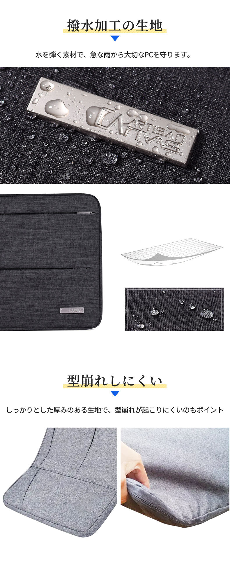ノートパソコン PCケース パソコンケース パソコンバッグ PCバッグ インナーケース スリーブ バッグインバッグ 多収納 衝撃吸収 撥水 防傷 軽量 通勤 通学 手提げ カバン バッグ おしゃれ