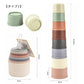 スタッキングカップ stacking cups toy 赤ちゃん ベビー おもちゃ 6ヶ月 0歳 1歳 2歳 3歳 知育玩具 キッズ 積み木 つみき 出産祝い ギフト 誕生日 プレゼント 男の子 女の子 プラスチック製 スタッキングトイ