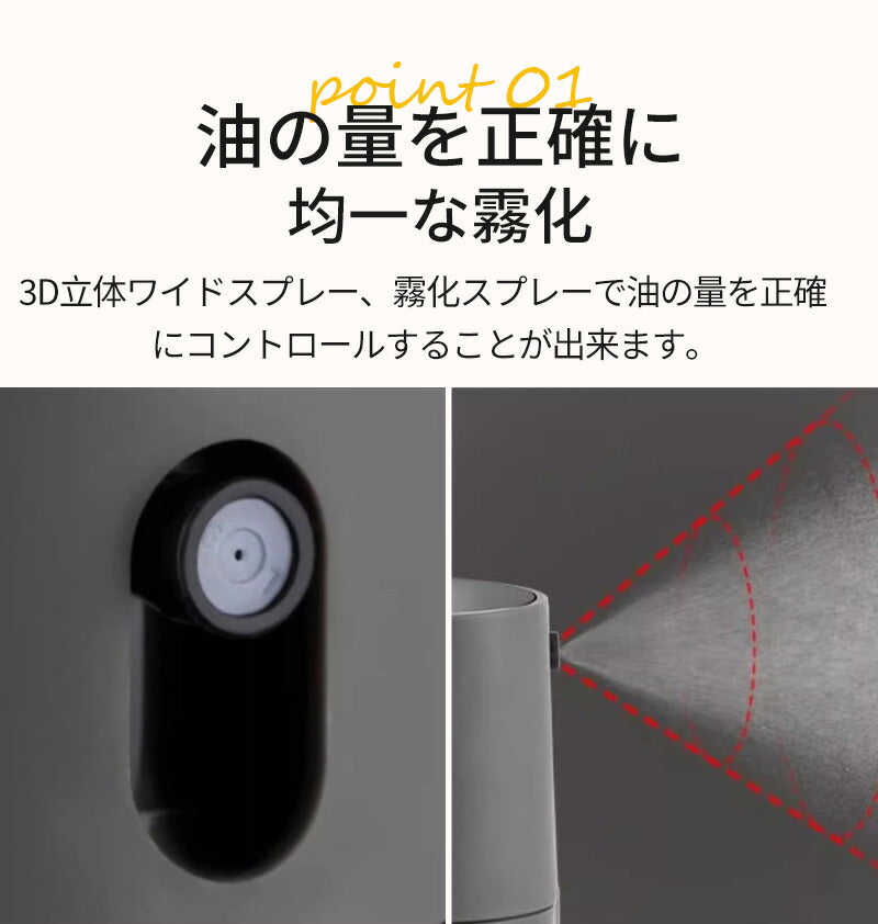 オイルスプレー 250ml 500ml 油ポット 霧吹き 注ぎ スプレーボトル 選べる1個-4個セット 極細のミスト オリーブオイル スプレー容器 ミストスプレbottle-2002