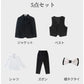 スーツ 男の子 5点セット 七五三 子供 入学式 フォーマル 子供スーツ 子供服 卒業式 送料無料 紳士服 キッズ 誕生日 入園式 小学生 中学生 ピアノ発表会 卒園式 保育所 華やか 退所式 保育園 90/100/110/120/130/140/150/160/170cm