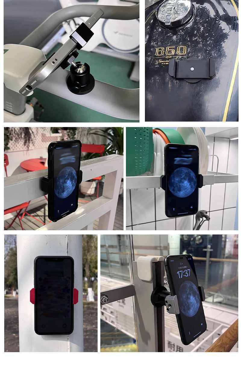 【クーポン利用で1380円★25日終了！】スマホスタンド マグネットスマホスタンド スマホホルダー 動画撮影 挟む 自撮り マグネット式 リモコン 磁石 磁力 bracket-2001