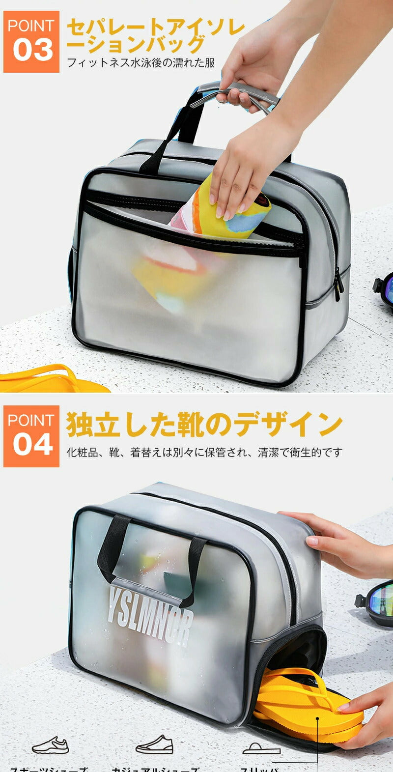 プールバッグ スイミングバッグ 子供 レディース 防水 透明 スイムバッグ 水泳バッグ キッズ 男の子 女の子 トートバッグ 大人兼用 かばん スイミング プール 男女兼用 海水浴 収納 プール遊び 使いやすい ビーチバッグお洒落 収納バッグ大容量 温泉 かわいい