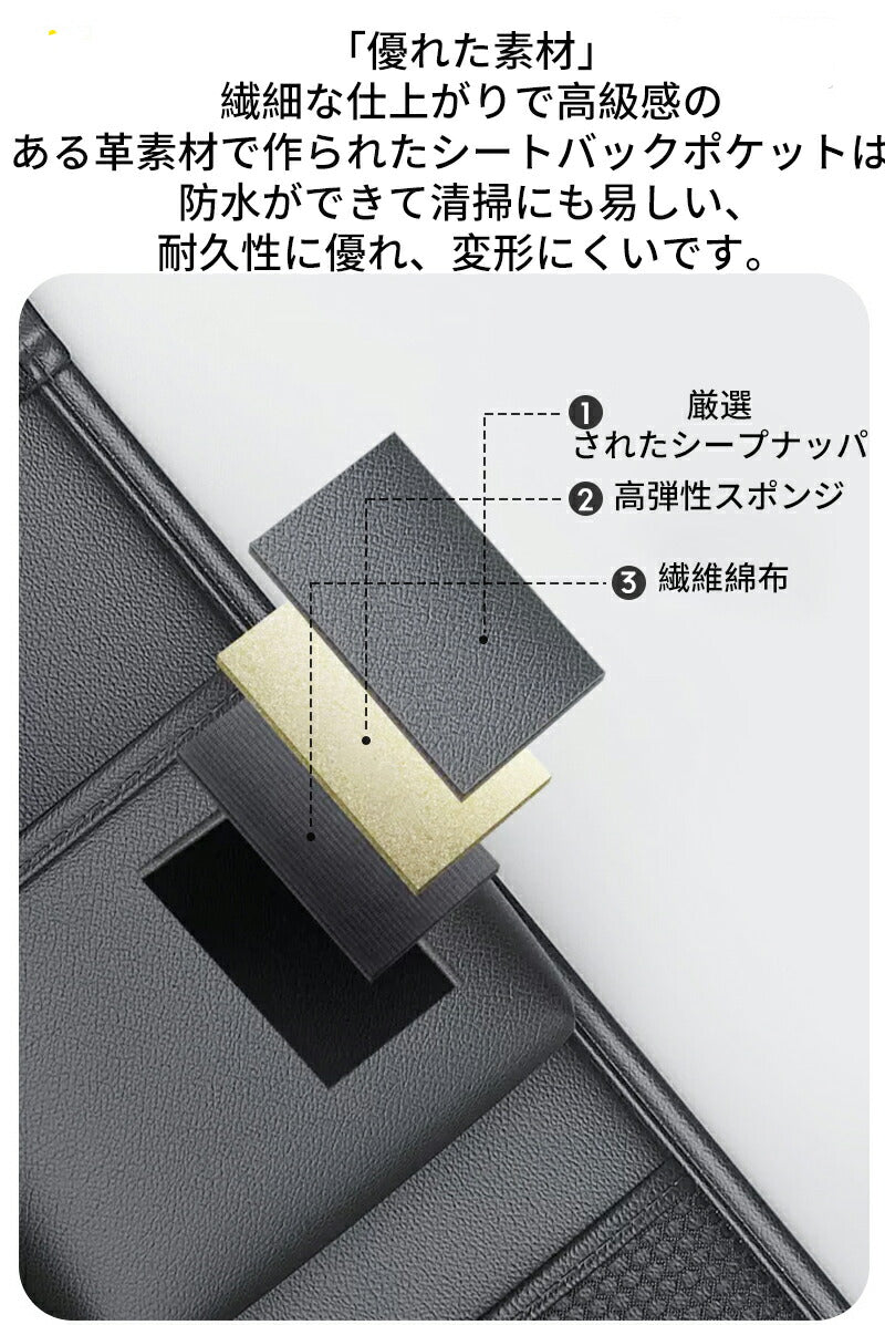 シートバックポケット 車内 テーブル付き 車用収納ポケット 車 シートポケット 後部座席 車内収納 小物入れ 折りたたcarbag-001