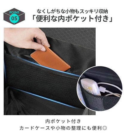 シートボックス 車 収納ボックス 大容量 保温可能 腰 クッション 後部座席 収納 折りたたみ式 荷物入れ 転落防止 カーシート 収納ケース 車用 省スペース 荷物置き 腰当て カー用品 整理ボックス 便利グッズ ドライブ 旅行 カゴ シート収納 座席収納