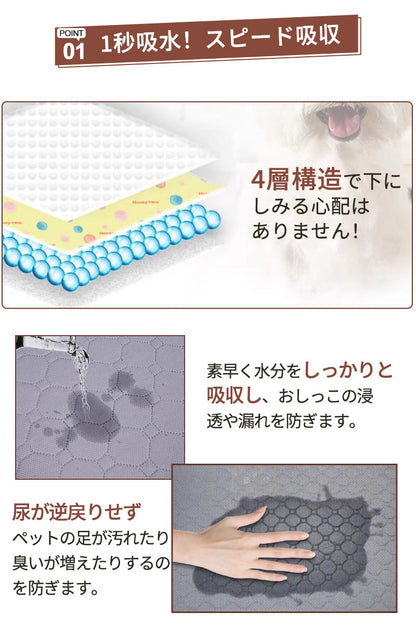 トイレマット ペットシーツ 犬 猫 防水 漏れ防止 ペット トイレシー 防水マット 防水シート ペットシート 洗える 小 中 大型 速乾 超吸収 滑り止め 繰り返し利 ペット用 ペットマット 犬用トイレシート 速乾 超吸収 滑り止め