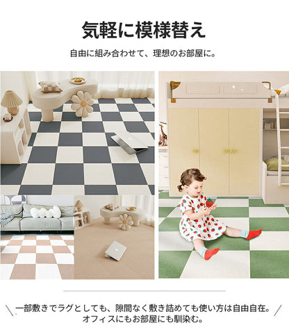 タイルマット ペット マット タイルカーペット 犬 吸着マット 30x30 40×50 60×60 滑り止めマット 滑り止め ペットカーペット 正方形 洗える ジョイントマット カーペット ペットマット 吸着 防炎 滑らない 猫 防音 防音カーペット