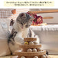 猫 おもちゃ ボール タワー 木製 回転 猫じゃらし ねこじゃらし 遊ぶ 一人遊び 運動不足解消 ストレス解消  転がる 猫耳 ねこ かわいい 知育 暇つぶし 玩具 留守番 ペット 猫用品 キャットボール　キャット グッズ ボール回転盤 木製 竹製 回転式 自動 子猫 2段  3段