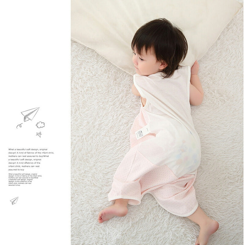 即納 ベビー スリーパー 夏 メッシュ 夏用 ガーゼ 背中メッシュ 半袖 袖なし ベビースリーパー キッズ 2way パンツ型 ドレス型 涼しい 赤ちゃんスリーパー 夏 着脱簡単 春 幼児 スナップボタン 出産祝い ギフト ノースリーブ 袖あり