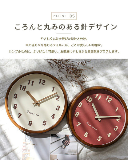 掛け時計 時計 壁掛け 木製 静音 リビング クロック 見やすい 北欧 壁掛け時計 かべ掛け時計 オシャレ レトロ アナログ 掛時計 シンプル かわいい 可愛い モダン かけ時計 静か 木 ナチュラル インテリア 飾り 軽量 壁時計 大きい 結婚 新築 引越し 開店 開業 おしゃれ