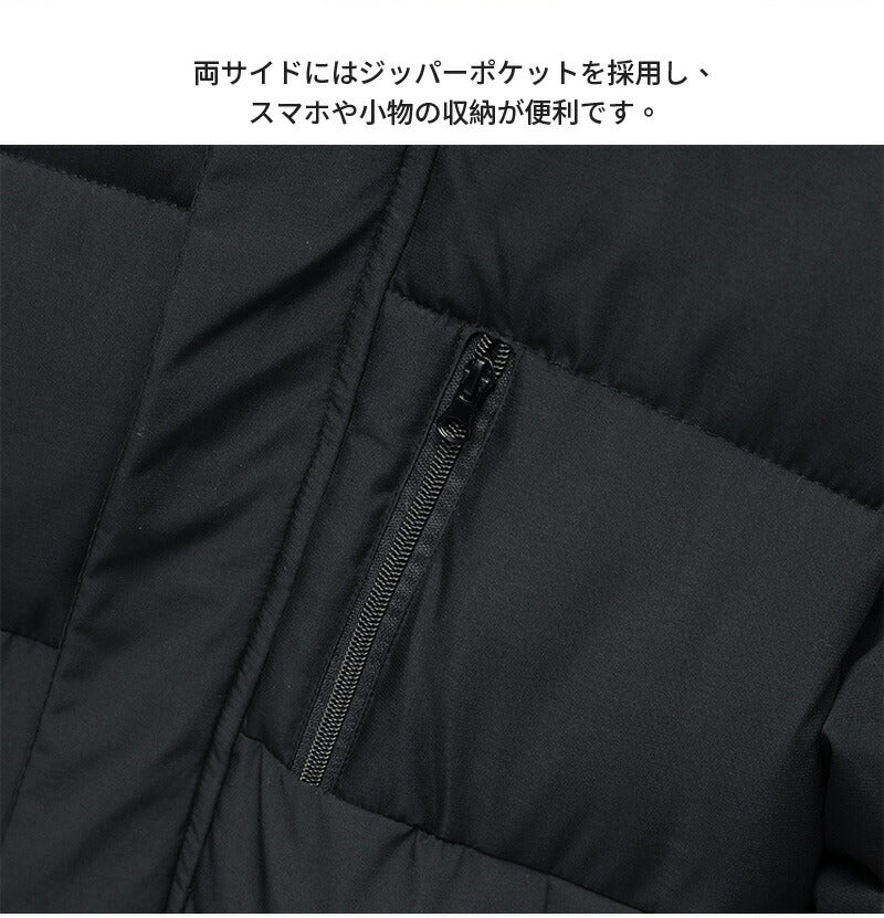 ベンチコート レディース ロングコート 膝下 きれいめ 中綿コート 防寒 フード付き ゆったりサイズ 大きいサイズ スポーツ ベンチコート 女子 女の子 ジュニア 高校生 中綿アウター 体型カバー 冬