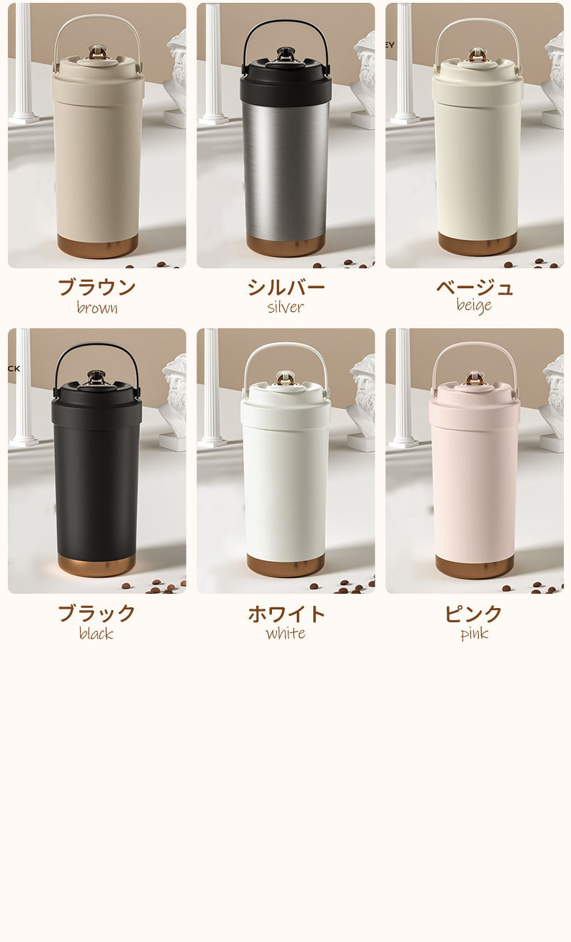 【SNSで大バズり★クーポンで2348円】タンブラー セラミック タンブラー500ML 二重構造 保温携帯コーヒーカップ コーヒー おしゃれ 溢れにくい 魔法瓶tumbler-3001
