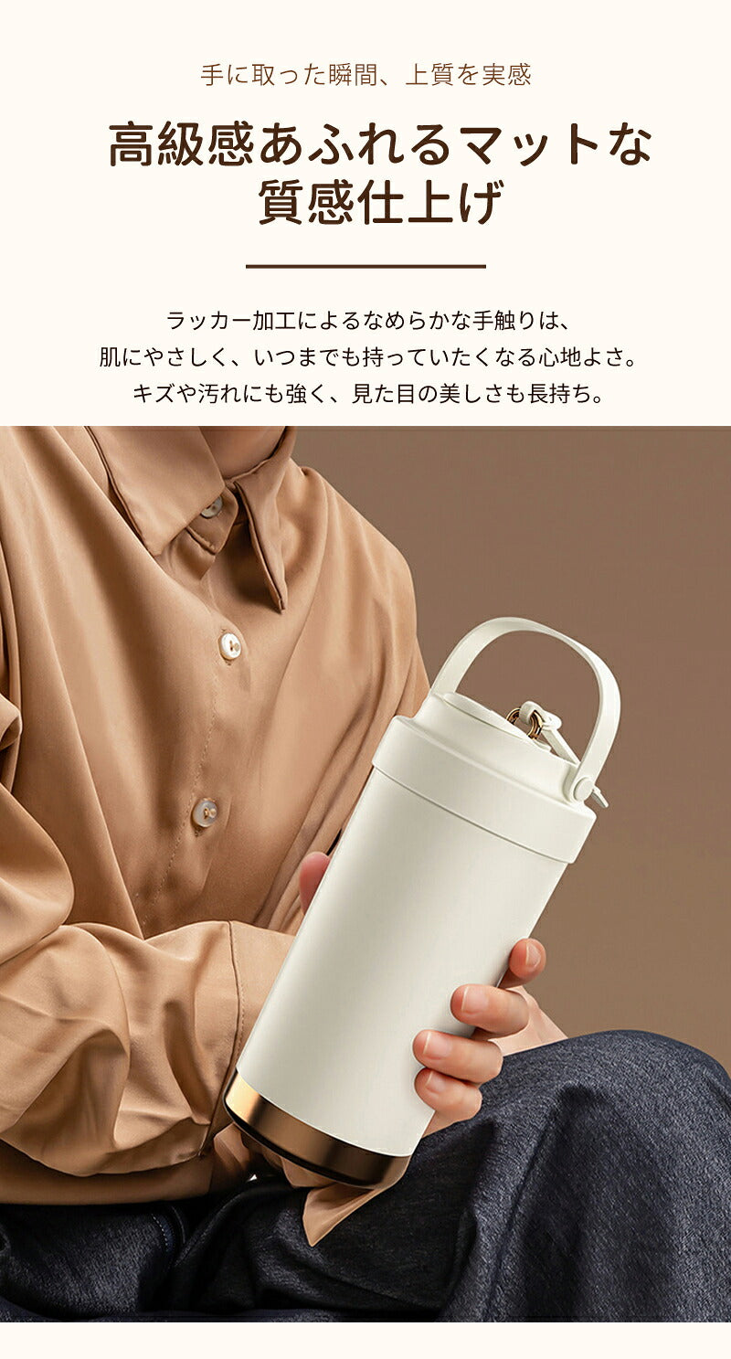 セラミックタンブラー　タンブラー 500ML 保冷・保温　二重構造 保温携帯コーヒーカップ おしゃれ 溢れにくい 魔法瓶 保冷 耐熱 蓋付き 直接ドリップ ブラック 3Way 真空断熱 セラミック・コーティング　316セラミック トラベルカップ 軽量 持ち運び