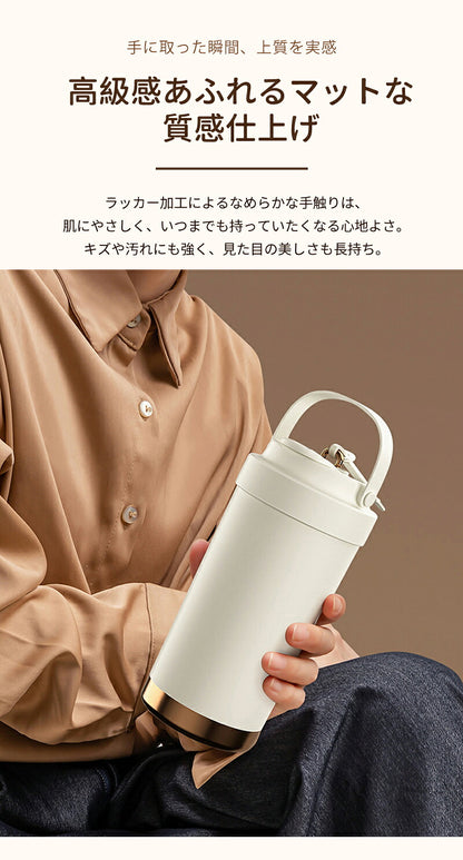 セラミックタンブラー　タンブラー 500ML 保冷・保温　二重構造 保温携帯コーヒーカップ おしゃれ 溢れにくい 魔法瓶 保冷 耐熱 蓋付き 直接ドリップ ブラック 3Way 真空断熱 セラミック・コーティング　316セラミック トラベルカップ 軽量 持ち運び