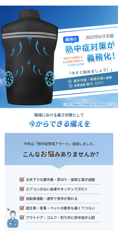 空調ベスト フルセット 空調ウェア 長袖 空調作業服 長袖空調 作業 服 20000mAhバッテリー モバイルバッテリー付き ファンベスト 空調扇風服 3段階強風 36h連続送風 エアコン服 UVカット UPF 50+ 建設作業 アウトドア 父の日