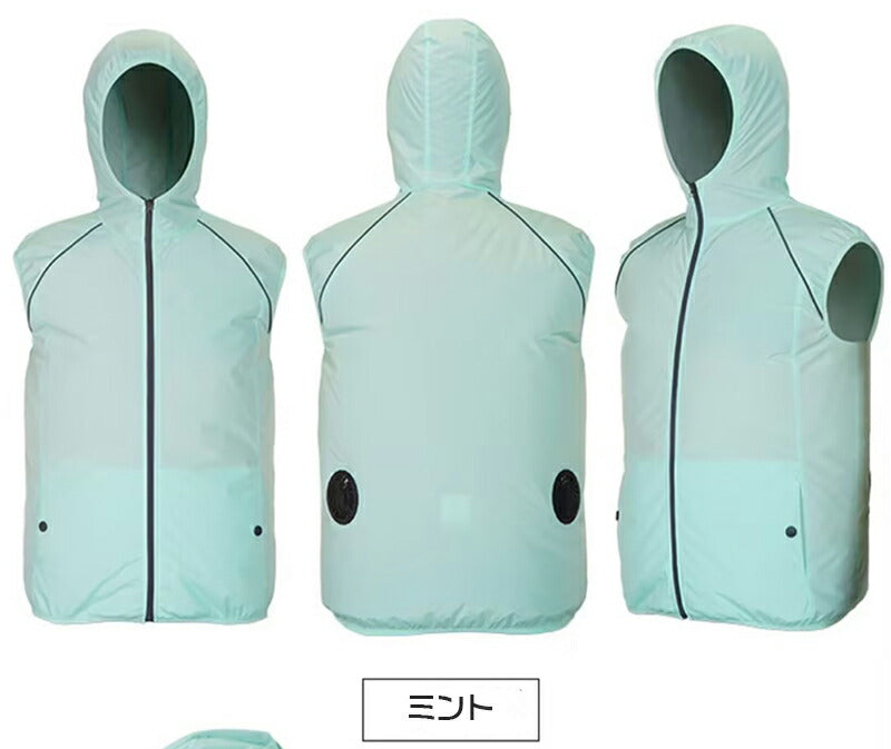 空調ウェア 冷却服 男女兼用 大きいサイズ ベスト バッテリー付き 送風ベスト ジレ スポーツ 大風量 薄型 メンズ レディース 夏 ゴルフ アウトドア 熱中症対策 UVカット 通気性 釣り 冷却 涼しい 空調ウエア USB 空調ベスト 軽量 S-5XL