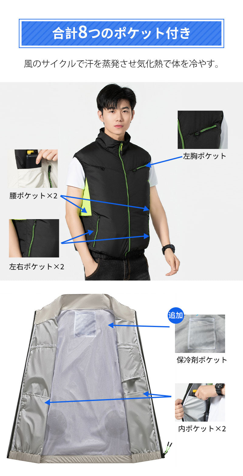 空調ベスト フルセット 空調ウェア 長袖 空調作業服 長袖空調 作業 服 20000mAhバッテリー モバイルバッテリー付き ファンベスト 空調扇風服 3段階強風 36h連続送風 エアコン服 UVカット UPF 50+ 建設作業 アウトドア 父の日