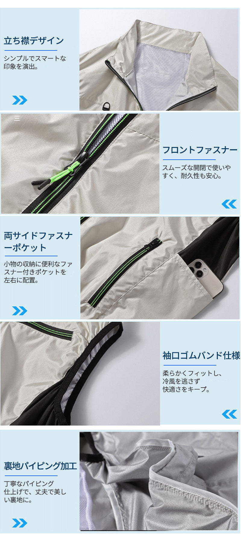 空調ベスト フルセット 空調ウェア 長袖 空調作業服 長袖空調 作業 服 20000mAhバッテリー モバイルバッテリー付き ファンベスト 空調扇風服 3段階強風 36h連続送風 エアコン服 UVカット UPF 50+ 建設作業 アウトドア 父の日