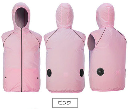 空調ウェア 冷却服 男女兼用 大きいサイズ ベスト バッテリー付き 送風ベスト ジレ スポーツ 大風量 薄型 メンズ レディース 夏 ゴルフ アウトドア 熱中症対策 UVカット 通気性 釣り 冷却 涼しい 空調ウエア USB 空調ベスト 軽量 S-5XL