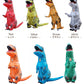 ティラノサウルス レース 顔出し コスプレ 恐竜着ぐるみ  恐竜コスプレ T-REX ハロウィン  怪獣 イベント エアコス インフレータブルスーツ 膨張式  試合 盛り上がる パーティー クリスマス 新年 誕生日 お祝い 卒業 大人用 子供用 膨らむ