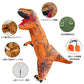 ティラノサウルス レース 顔出し コスプレ 恐竜着ぐるみ  恐竜コスプレ T-REX ハロウィン  怪獣 イベント エアコス インフレータブルスーツ 膨張式  試合 盛り上がる パーティー クリスマス 新年 誕生日 お祝い 卒業 大人用 子供用 膨らむ