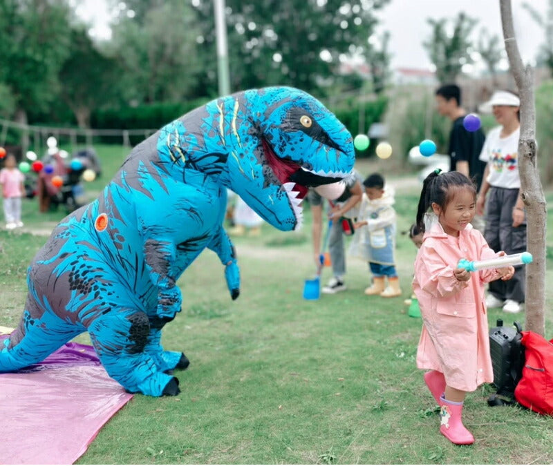 ティラノサウルス レース 顔出し コスプレ 恐竜着ぐるみ  恐竜コスプレ T-REX ハロウィン  怪獣 イベント エアコス インフレータブルスーツ 膨張式  試合 盛り上がる パーティー クリスマス 新年 誕生日 お祝い 卒業 大人用 子供用 膨らむ