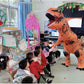ティラノサウルス レース 顔出し コスプレ 恐竜着ぐるみ  恐竜コスプレ T-REX ハロウィン  怪獣 イベント エアコス インフレータブルスーツ 膨張式  試合 盛り上がる パーティー クリスマス 新年 誕生日 お祝い 卒業 大人用 子供用 膨らむ