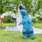 ティラノサウルス レース 顔出し コスプレ 恐竜着ぐるみ  恐竜コスプレ T-REX ハロウィン  怪獣 イベント エアコス インフレータブルスーツ 膨張式  試合 盛り上がる パーティー クリスマス 新年 誕生日 お祝い 卒業 大人用 子供用 膨らむ