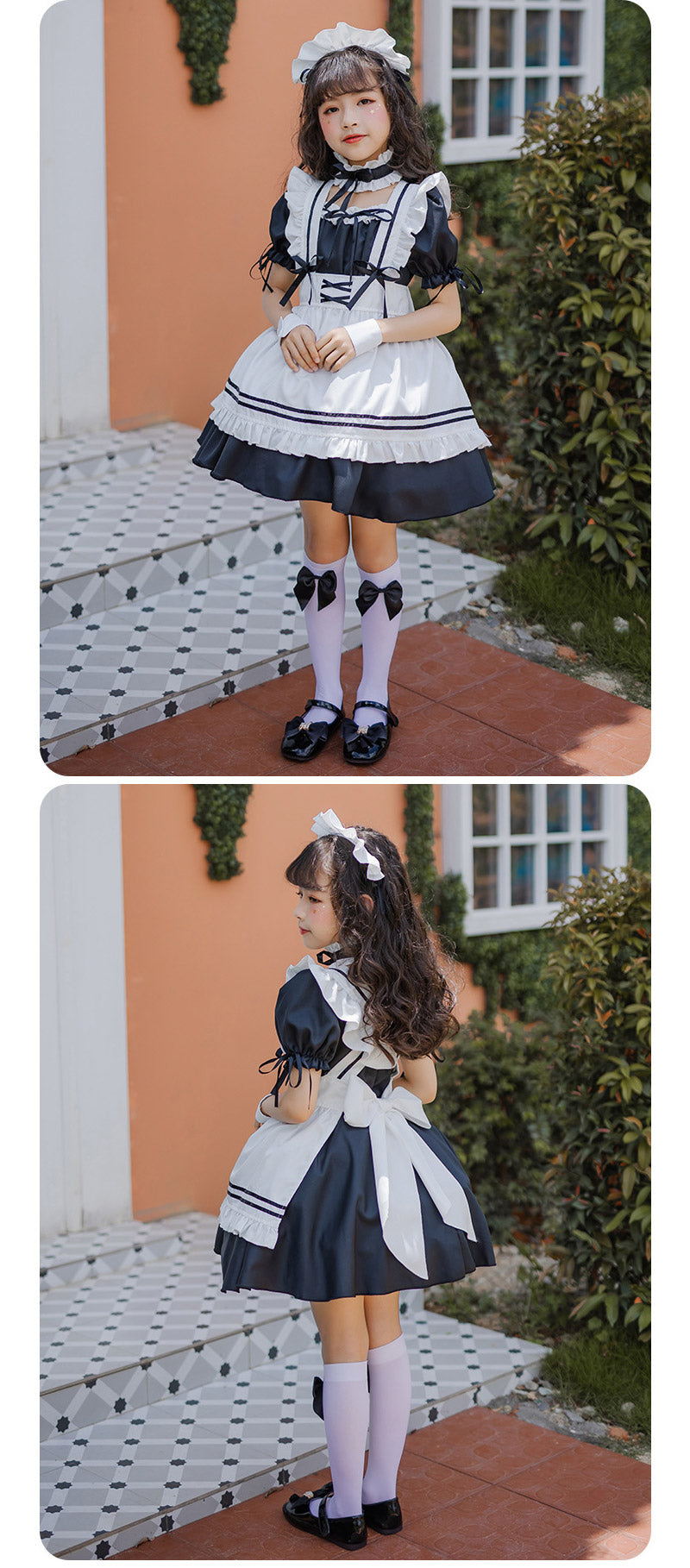 仮装 メイド ハロウィン衣装 子供 メイド服 6点セット ゴスロリ キッズ セット コスプレ レディース ハロウィン ロリータ 親子 子供用 女の子 ハロウィンコスプレ コスチューム 可愛い お姫様 大人 かわいい ハロウィーン  イベント