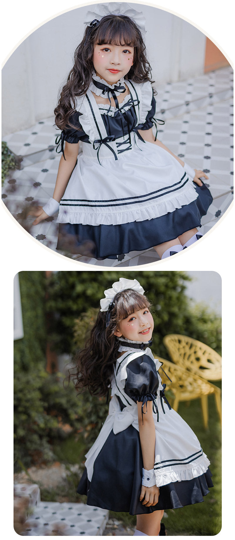 仮装 メイド ハロウィン衣装 子供 メイド服 6点セット ゴスロリ キッズ セット コスプレ レディース ハロウィン ロリータ 親子 子供用 女の子 ハロウィンコスプレ コスチューム 可愛い お姫様 大人 かわいい ハロウィーン  イベント