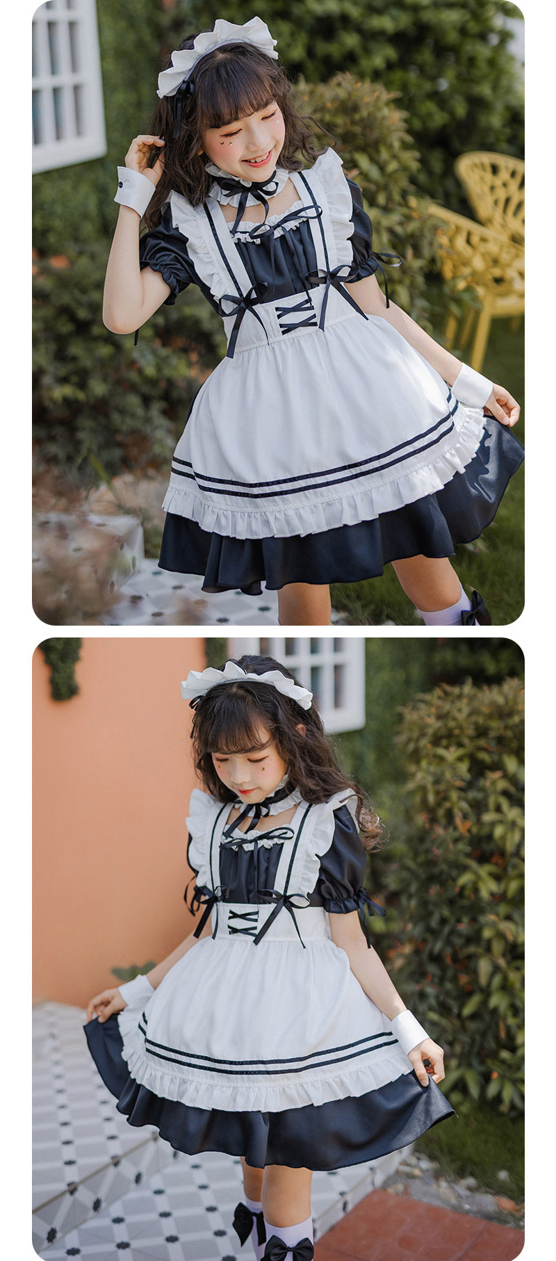 仮装 メイド ハロウィン衣装 子供 メイド服 6点セット ゴスロリ キッズ セット コスプレ レディース ハロウィン ロリータ 親子 子供用 女の子 ハロウィンコスプレ コスチューム 可愛い お姫様 大人 かわいい ハロウィーン  イベント