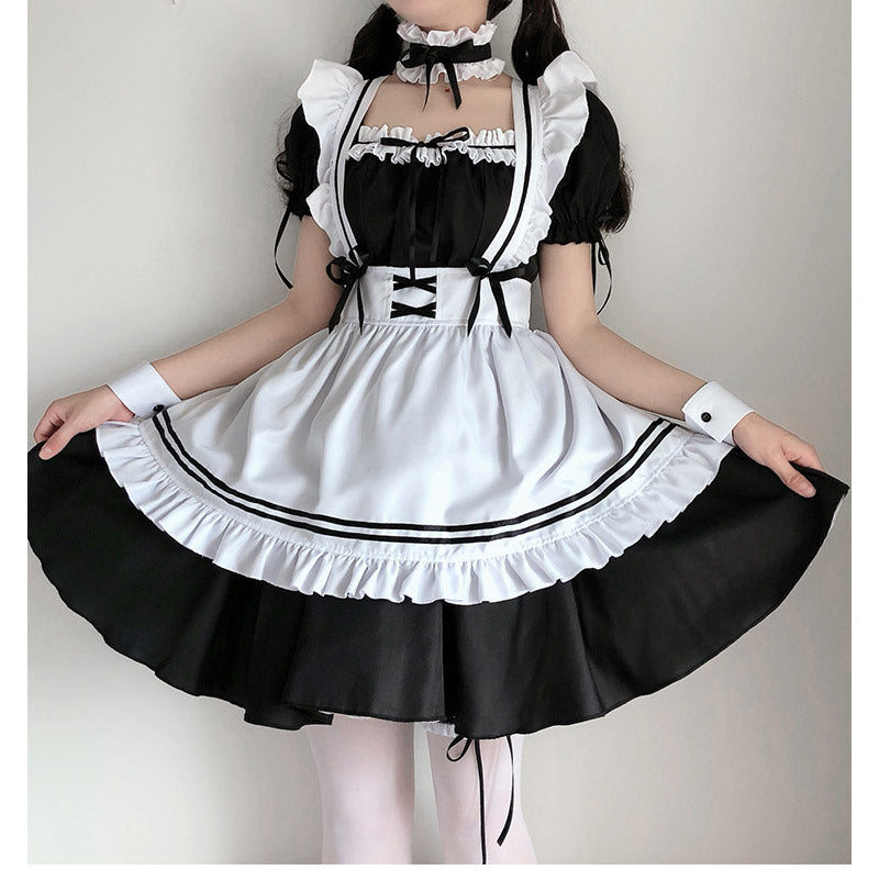 仮装 メイド ハロウィン衣装 子供 メイド服 6点セット ゴスロリ キッズ セット コスプレ レディース ハロウィン ロリータ 親子 子供用 女の子 ハロウィンコスプレ コスチューム 可愛い お姫様 大人 かわいい ハロウィーン  イベント