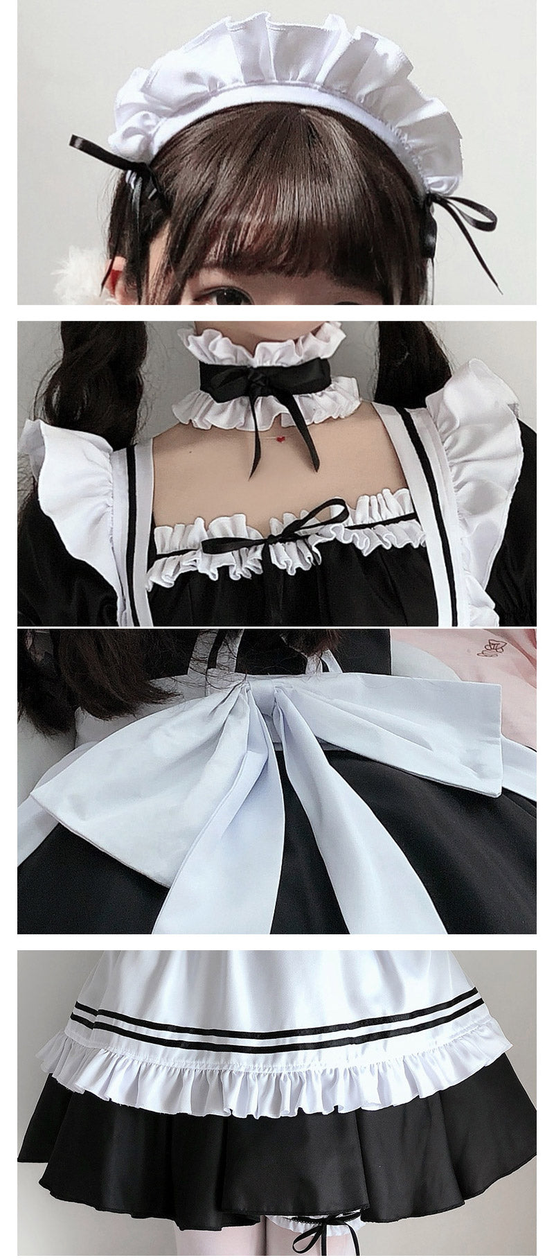 仮装 メイド ハロウィン衣装 子供 メイド服 6点セット ゴスロリ キッズ セット コスプレ レディース ハロウィン ロリータ 親子 子供用 女の子 ハロウィンコスプレ コスチューム 可愛い お姫様 大人 かわいい ハロウィーン  イベント