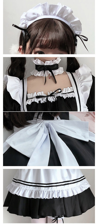 仮装 メイド ハロウィン衣装 子供 メイド服 6点セット ゴスロリ キッズ セット コスプレ レディース ハロウィン ロリータ 親子 子供用 女の子 ハロウィンコスプレ コスチューム 可愛い お姫様 大人 かわいい ハロウィーン  イベント