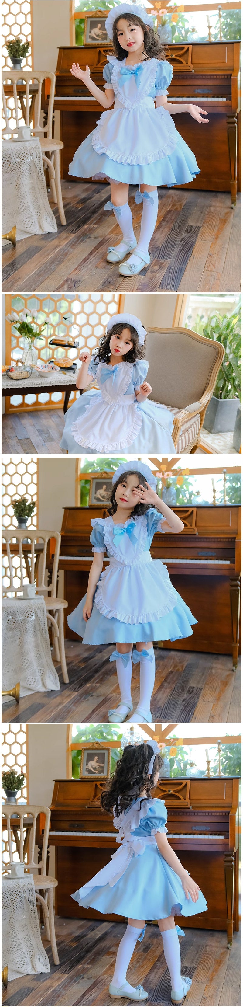 メイド服 子供 コスプレ 3点セット レディース ハロウィン メイド ロリータ 親子 お揃い 女の子 ハロウィンコスプレ キッズ ワンピース コスチューム 可愛い お姫様 大人 仮装 コスプレ衣装 かわいい ハロウィーン パーティー イベント