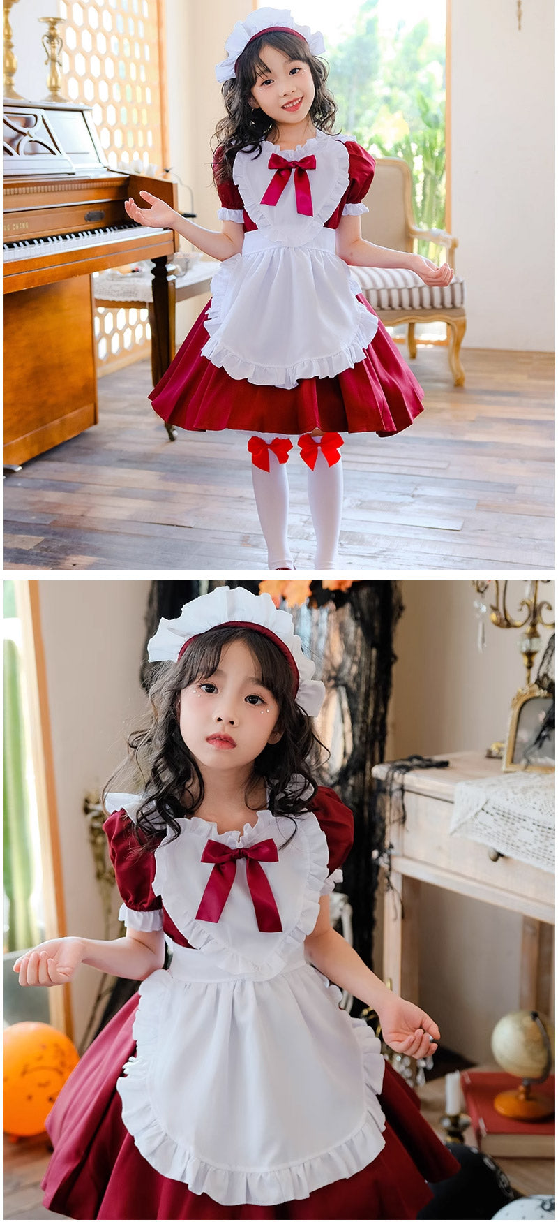 メイド服 子供 コスプレ 3点セット レディース ハロウィン メイド ロリータ 親子 お揃い 女の子 ハロウィンコスプレ キッズ ワンピース コスチューム 可愛い お姫様 大人 仮装 コスプレ衣装 かわいい ハロウィーン パーティー イベント