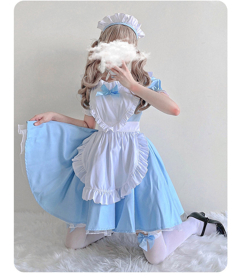 メイド服 子供 コスプレ 3点セット レディース ハロウィン メイド ロリータ 親子 お揃い 女の子 ハロウィンコスプレ キッズ ワンピース コスチューム 可愛い お姫様 大人 仮装 コスプレ衣装 かわいい ハロウィーン パーティー イベント