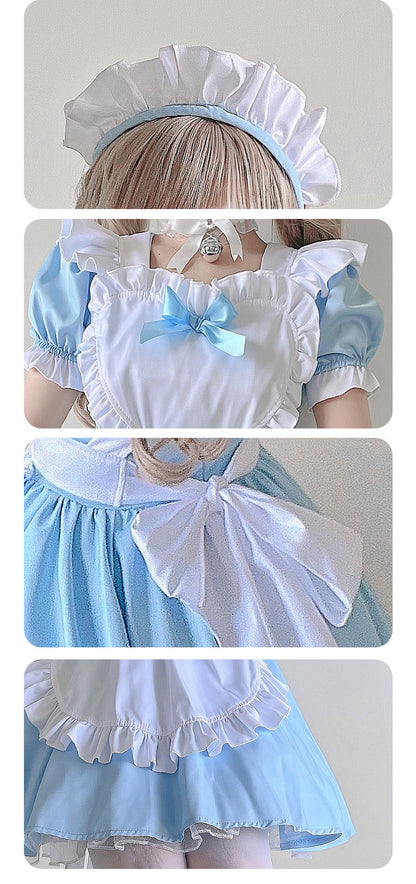 メイド服 子供 コスプレ 3点セット レディース ハロウィン メイド ロリータ 親子 お揃い 女の子 ハロウィンコスプレ キッズ ワンピース コスチューム 可愛い お姫様 大人 仮装 コスプレ衣装 かわいい ハロウィーン パーティー イベント