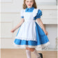 メイド服 子供 コスプレ 4点セット レディース ハロウィン メイド ロリータ 女の子 ハロウィンコスプレ キッズ ワンピース コスチューム 可愛い お姫様 大人 仮装 コスプレ衣装 かわいい ハロウィーン パーティー イベント 演出服