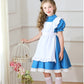 メイド服 子供 コスプレ 4点セット レディース ハロウィン メイド ロリータ 女の子 ハロウィンコスプレ キッズ ワンピース コスチューム 可愛い お姫様 大人 仮装 コスプレ衣装 かわいい ハロウィーン パーティー イベント 演出服
