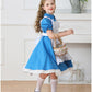メイド服 子供 コスプレ 4点セット レディース ハロウィン メイド ロリータ 女の子 ハロウィンコスプレ キッズ ワンピース コスチューム 可愛い お姫様 大人 仮装 コスプレ衣装 かわいい ハロウィーン パーティー イベント 演出服