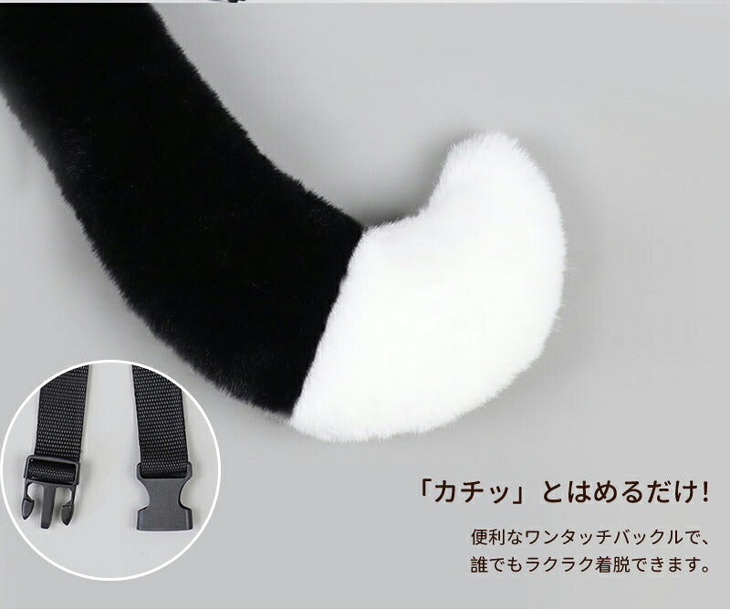 ハロウィン カチューシャ 狐耳＆尻尾セット コスプレ 女の子 キツネ しっぽ 尾 コスチューム小物 猫耳 狐 きつねダンス もふもふ かわいい 耳 仮装 付け耳 可愛い 動物 ふわふわ レディース ねこ ネコ 猫  ヘアアクセサリー 忘年会 野球 応援 パーティー 舞台
