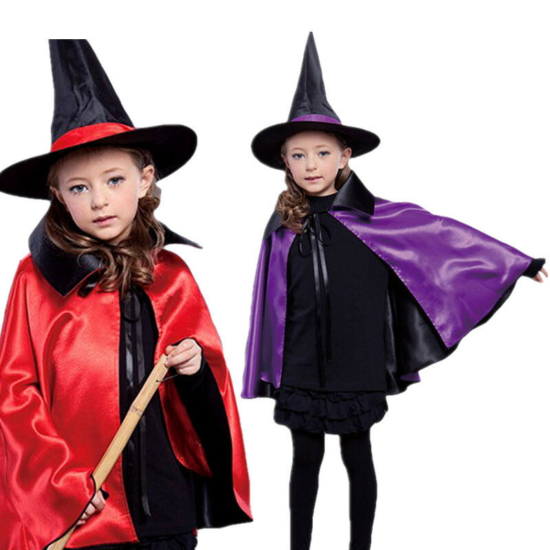 ハロウィン マント コスプレ 大人用 子供用 キッズ メンズ レディース 魔女 魔法使い レッド 赤 パープル ブラック 黒 マジシャン パーティ ハロウィン衣装 学際 学芸会 手品 仮装 宴会 衣装 コスチューム 発表会 お遊戯会 幼稚園 小学校