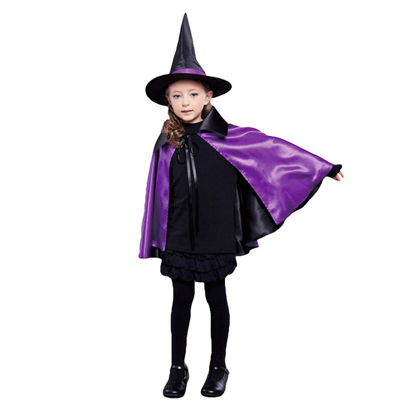 ハロウィン マント コスプレ 大人用 子供用 キッズ メンズ レディース 魔女 魔法使い レッド 赤 パープル ブラック 黒 マジシャン パーティ ハロウィン衣装 学際 学芸会 手品 仮装 宴会 衣装 コスチューム 発表会 お遊戯会 幼稚園 小学校