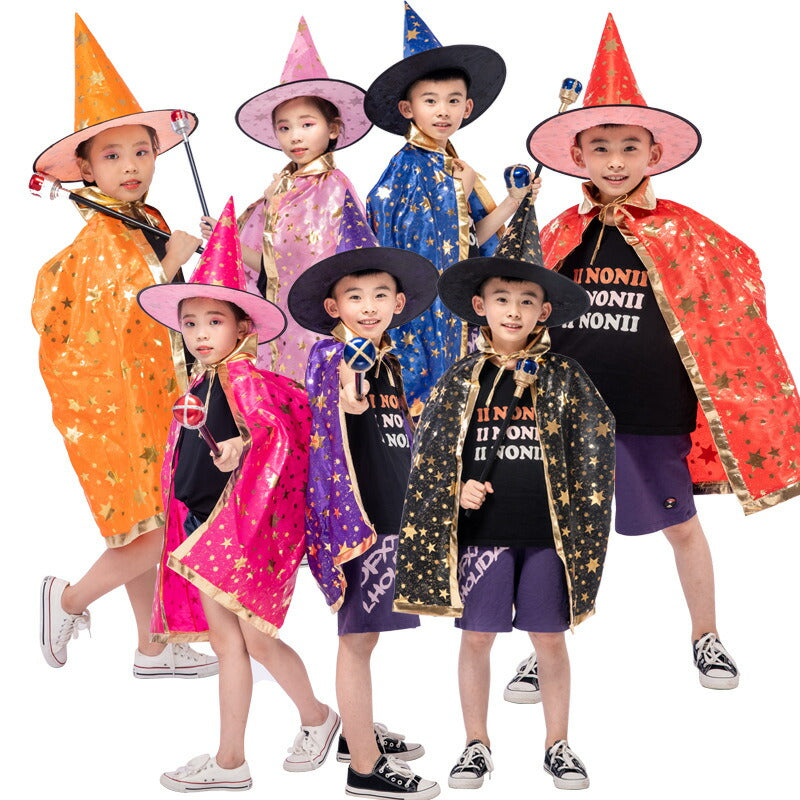 ハロウィン マント コスプレ 大人用 子供用 キッズ メンズ レディース 魔女 送料無料 魔法使い レッド 赤 パープル 紫 ブラック 黒 マジシャン パーティ ハロウィン衣装 学際 学芸会 手品 仮装 宴会 衣装 コスチューム 発表会 お遊戯会 幼稚園 小学校 グッズ