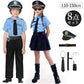ハロウィン衣装 女の子 警察官 男の子 豪華8点セット 子供 コスプレ ユニセックス衣装 キッズ 子供服 警官仮装 学校 幼稚園 警官 ハロウィーン 衣装 パーティーグッズ 写真撮影 お誕生日 演劇 お遊戯会 ステージ クリスマス 文化祭 学園祭