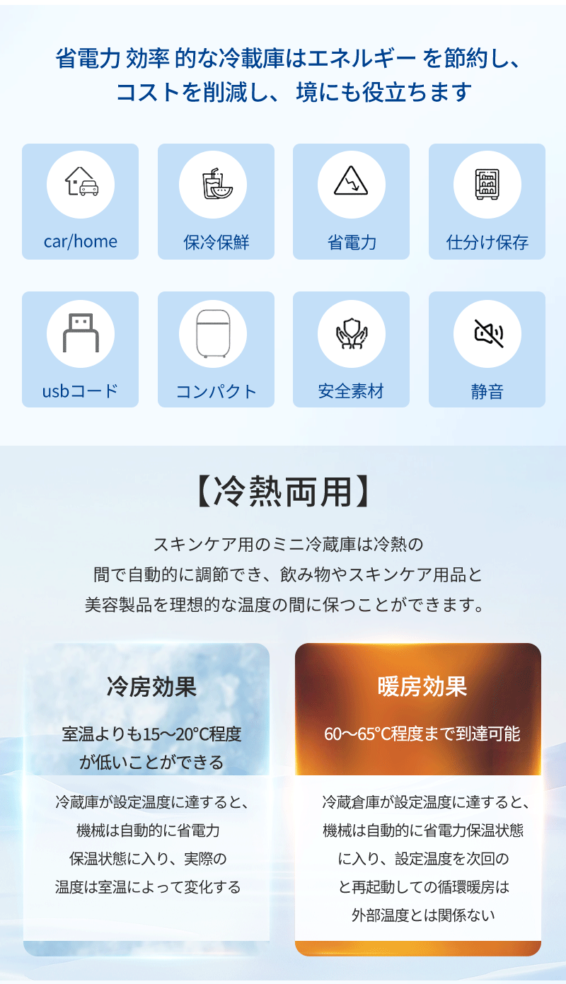 【母の日?10％OFFクーポン★8日 20:00迄】スキンケア冷蔵庫 ミニ冷蔵庫 6L 小型 LED化粧鏡付き 室内車載両用　冷温庫 ポータブル 卓上 化粧品冷cosme-001