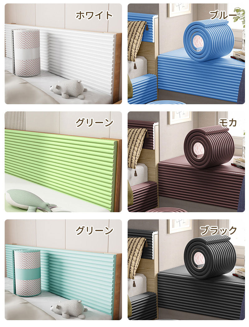 コーナーガード 角 防止 コーナークッション ウォールクッション 赤ちゃん クッション 壁クッション 安全マット 剥がせる ケガ防止 ごっつん防止 角ガード ベctqw-001
