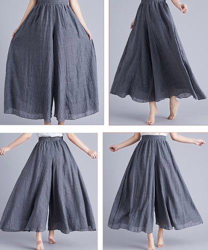 フレアワイドパンツ  ワイドパンツ 麻混  リネン タックロングパンツ フレア リネンパンツ 亜麻 麻 ガウチョパンツ シワ感 レデイース リゾート 体型カバー スカンツ スカーチョ 低身長さん向け 春 夏